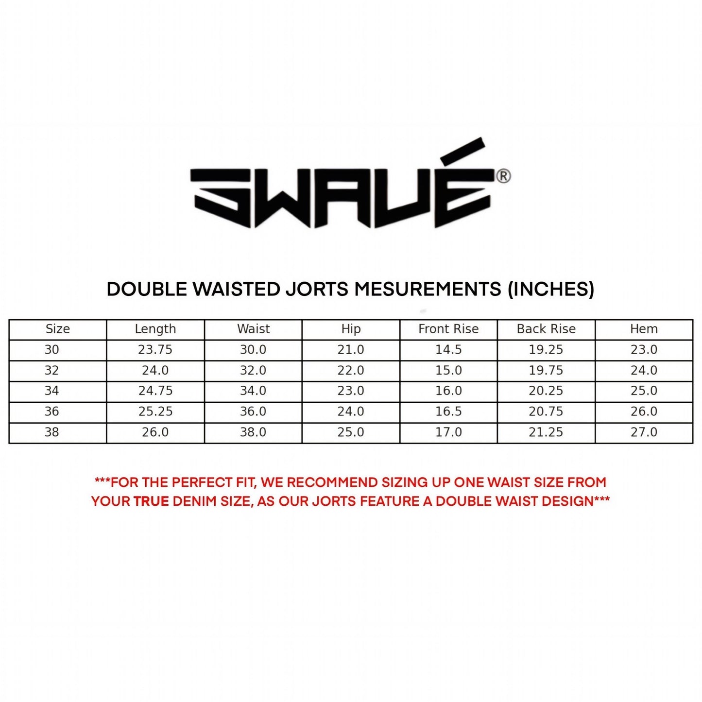 SWAVÉ® 'DOUBLE WAISTED' JORTS